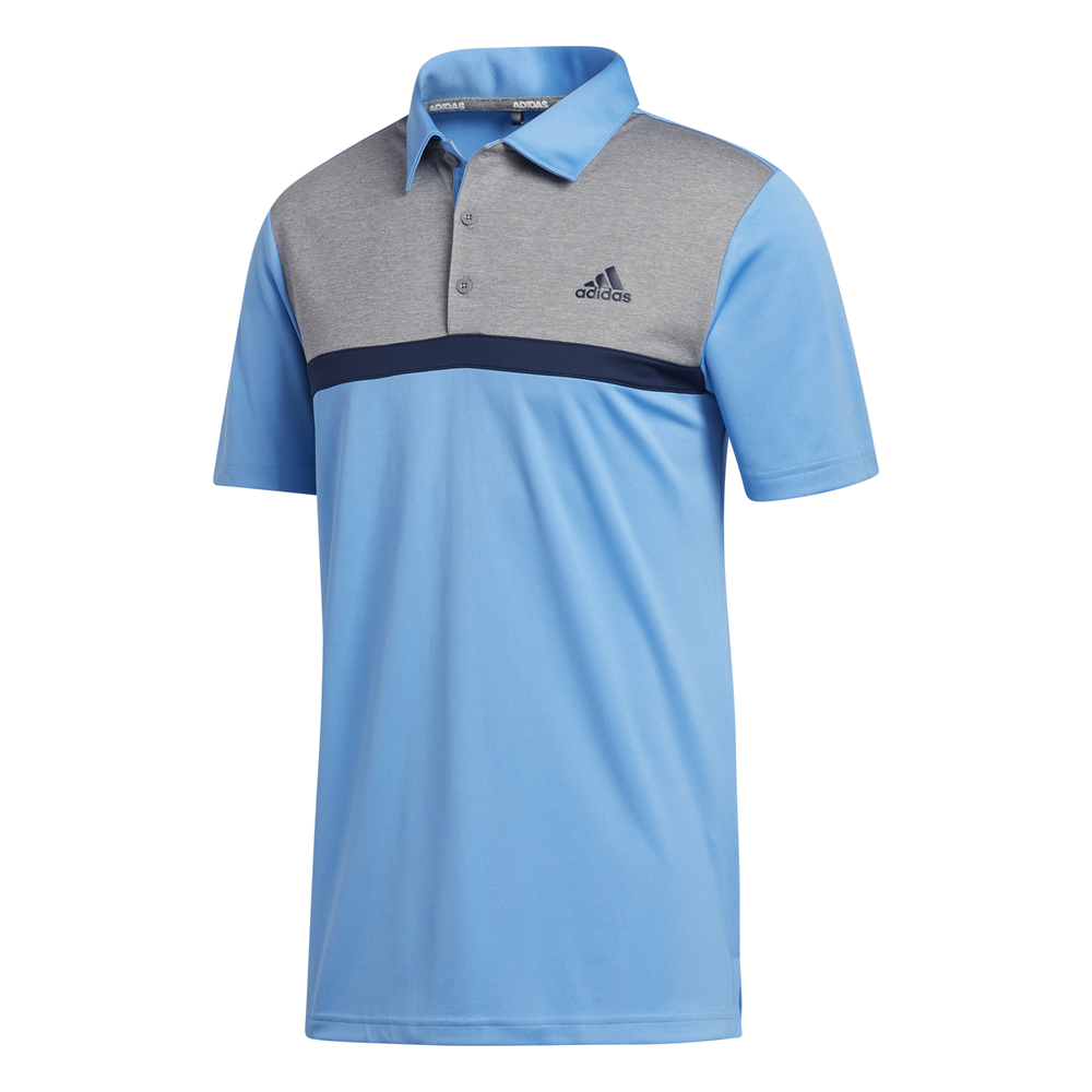 adidas Novelty ColourBlock Polo - Blue - Adidas Golf