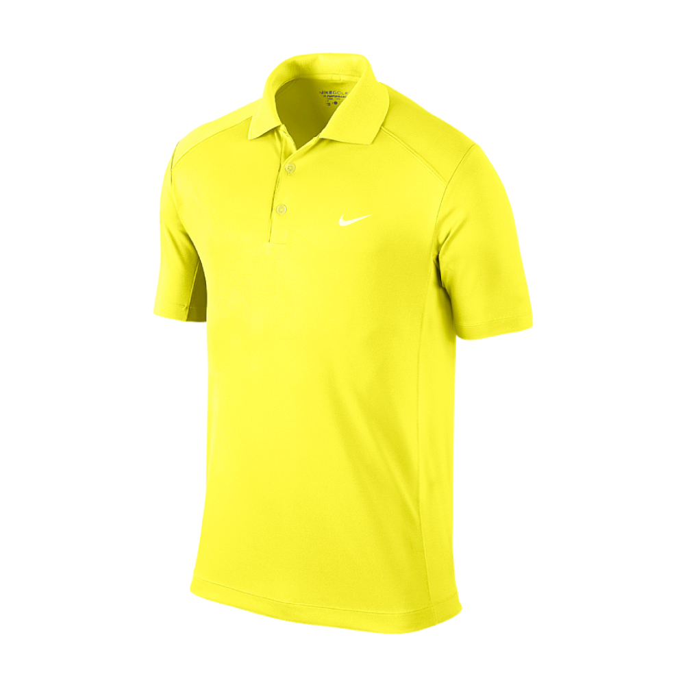 yellow nike polo shirt
