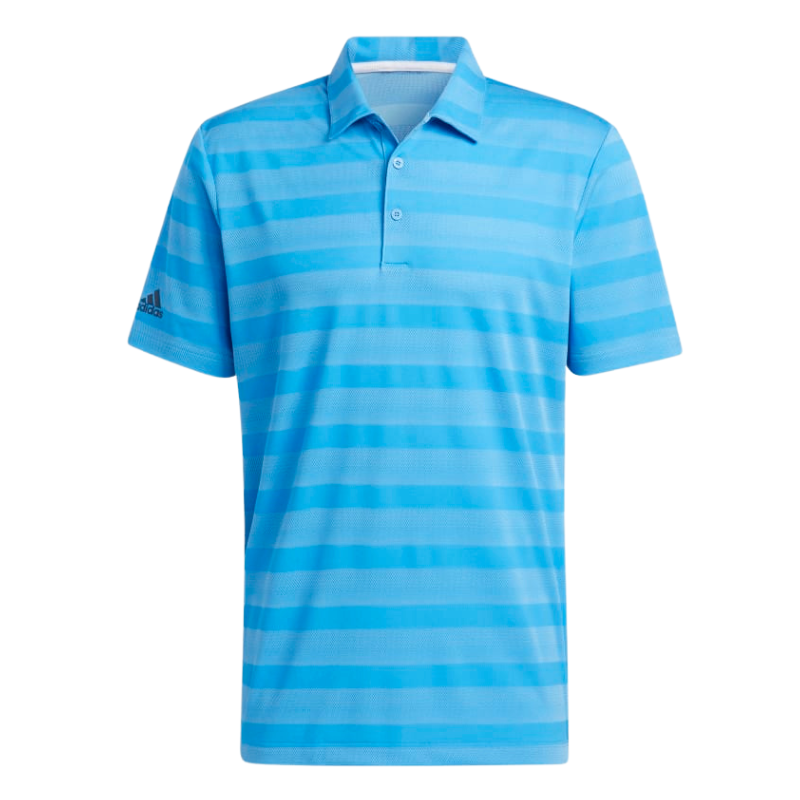 Adidas Two-Colour Men's Striped Polo [BLUE]