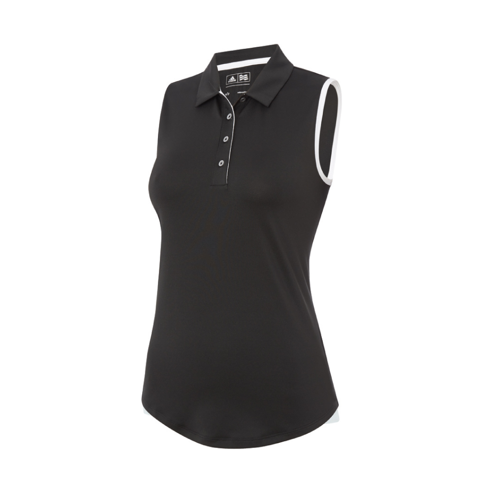 Adidas Essentials 3-Stripe SL Men's Golf Polo - Black | Free Delivery ...
