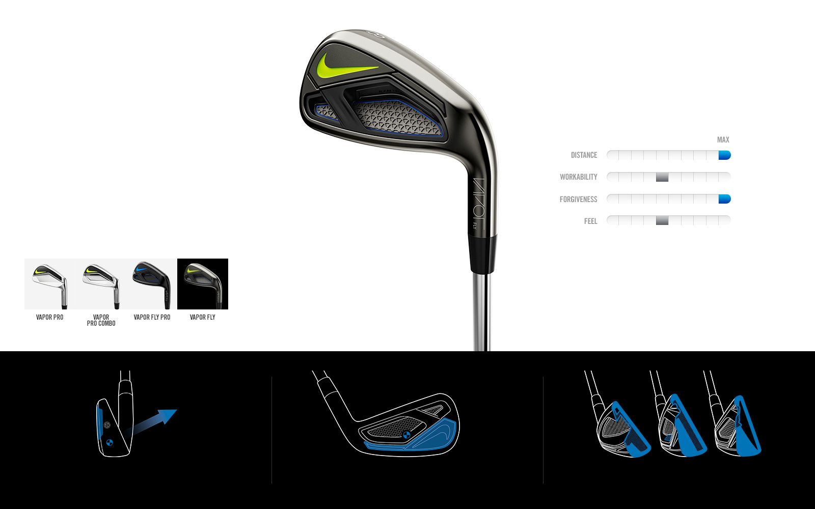 Nike Golf Vapor Fly Iron Set | Free 
