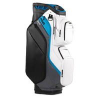 PING DLX 244 Cart Bag [WHT/DKGRY/BLU]