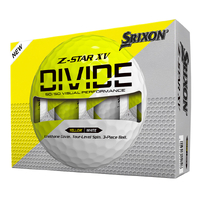 Srixon Z Star XV Divide Golf Balls [2025][WHT/YEL][DOZEN]