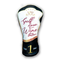 CMC Golf Now Wine Later Driver Head Cover [BLK/WHT]