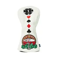 CMC Gambling Driver Head Cover [WHITE]