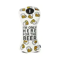 CMC Only Here For The Beer Driver Head Cover [WHITE]