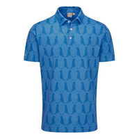 PING Mr. PING Printed Men's Polo [BLUE MULTI]