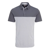 PING Hall Colour Block Men's Polo [ROCK/GREY]