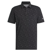 Adidas Ultimate Allover Print Men's Polo [BLACK]