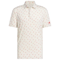 Adidas Ultimate Printed Mesh Men's Polo [ALUM/RUBY]