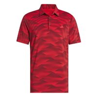 Adidas Ultimate Speed Stripe Men's Polo [RUBY/RUBY]