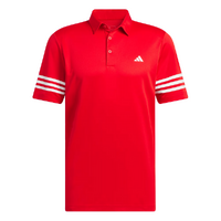 Adidas 3 Stripes Men's Polo [SCARLET]