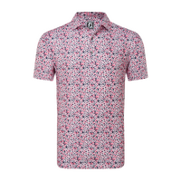 FJ Primrose Print Men's Polo [RED/NVY/WHT]