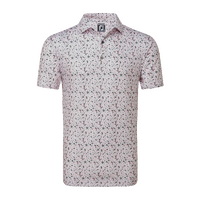 FJ Primrose Print Men's Polo [PNK/WHT/GRAV]