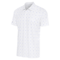 Antigua 19th Hole Men's Polo [WHT/ROY/SKY]