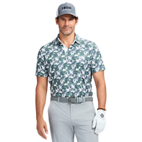 IZOD Large Floral Print Men's Polo [EGRET]