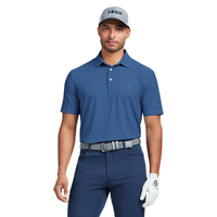 IZOD Golf Small Print Men's Polo [NAVY]