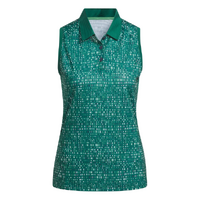 Adidas Ultimate Women's Printed Polo [COLL GREEN]