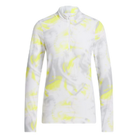 Adidas Printed Quarter Zip Women's Mock [WHITE]