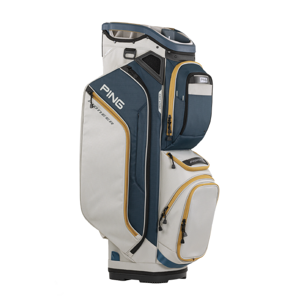 PING Pioneer 244 Cart Bag [NVY/PLAT/GLD]