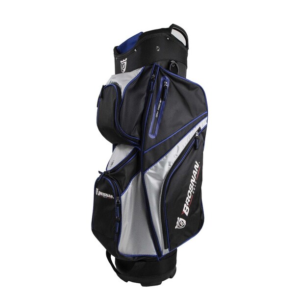 Brosnan Coolmate 4 Cart Bag [Black/Silver/Royal][PROMO]