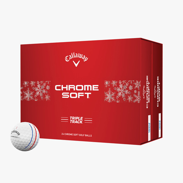 Callaway Chrome Soft Holiday Double Dozen Golf Balls [WHITE][2 DOZ]