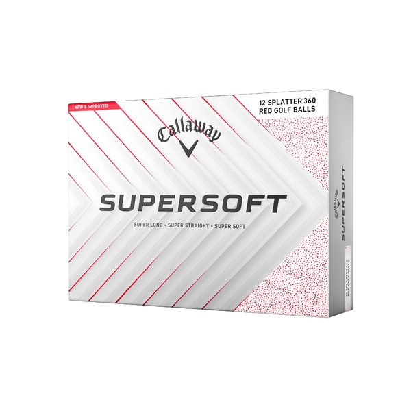 Callaway Supersoft Golf Balls [2025][DOZEN][RED SPLAT]