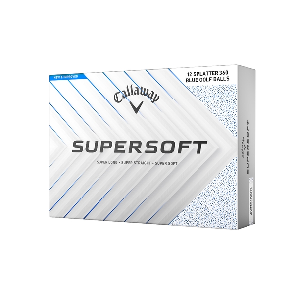 Callaway Supersoft Golf Balls [2025][DOZEN][BLUE SPLAT]