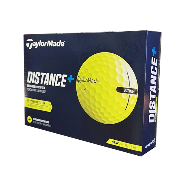 TaylorMade Distance Plus Golf Balls - Yellow