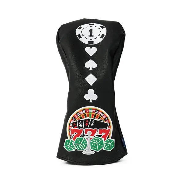 CMC Gambling Driver Head Cover [BLACK]