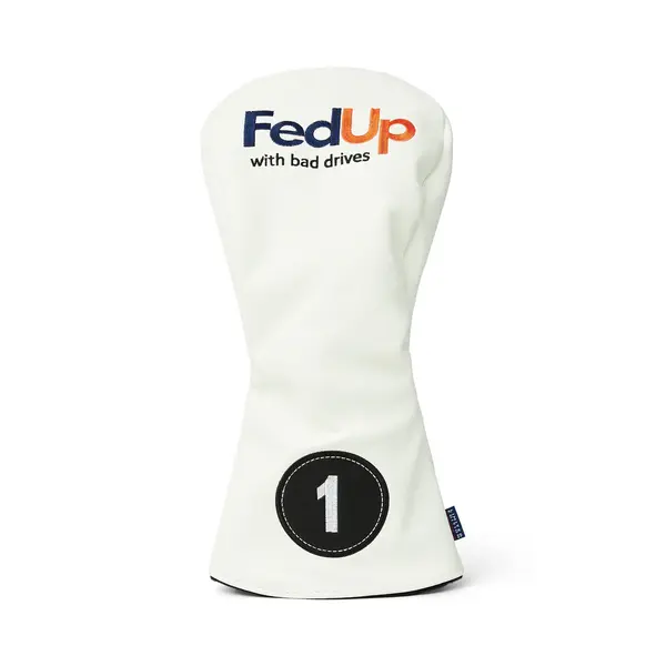 CMC Fed Up Driver Head Cover [WHITE]