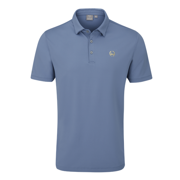 PING Gold Putter Men's Polo [CORONET BLUE][L]