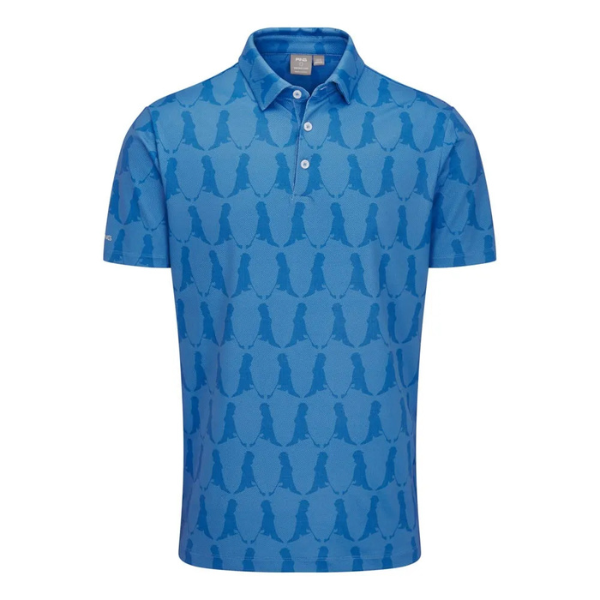 PING Mr. PING Printed Men's Polo [BLUE MULTI][L]