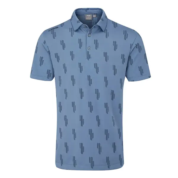 PING Arizona Cactus Men's Polo [CORONET BLUE MULTI][L]