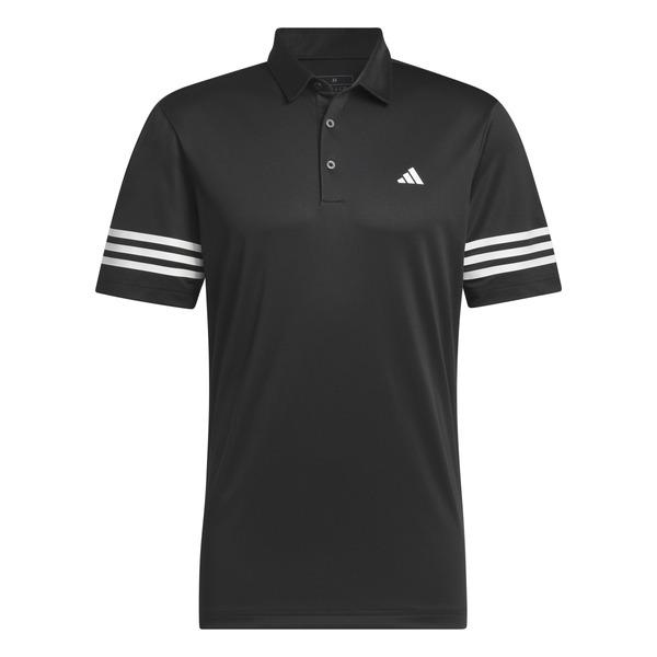 Adidas 3 Stripes Men's Polo [BLACK][S]