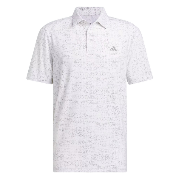 Adidas Ultimate 365 Power Grid Men's Polo [WHT/ALU/GRY][M]