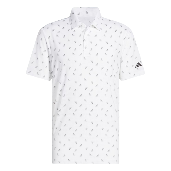 Adidas Ultimate Printed Mesh Men's Polo [WHT/BLK][S]