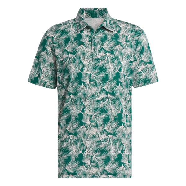 Adidas Ultimate Pine Print Men's Polo [GRN/PNK][S]