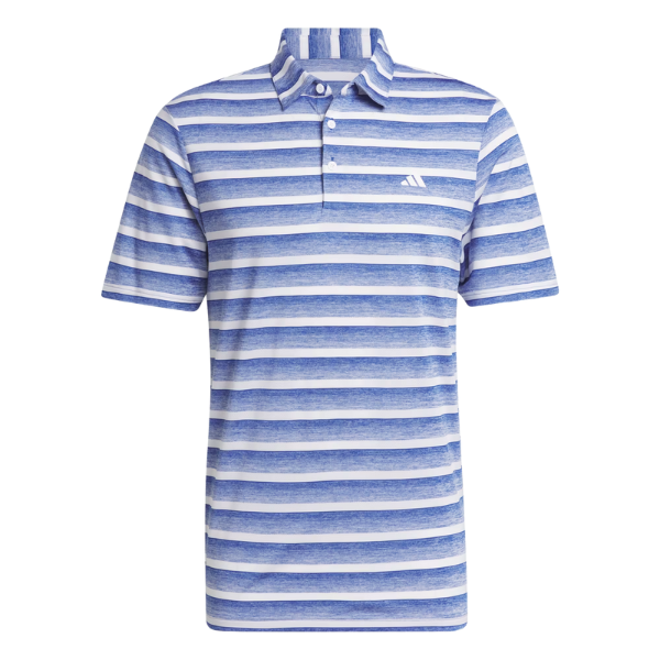 Adidas Two-Colour Men's Striped Polo [ROYAL BLUE][S]