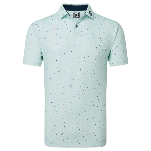 FJ Tweed Texture Stripe Men's Polo [SEA GLASS][M]