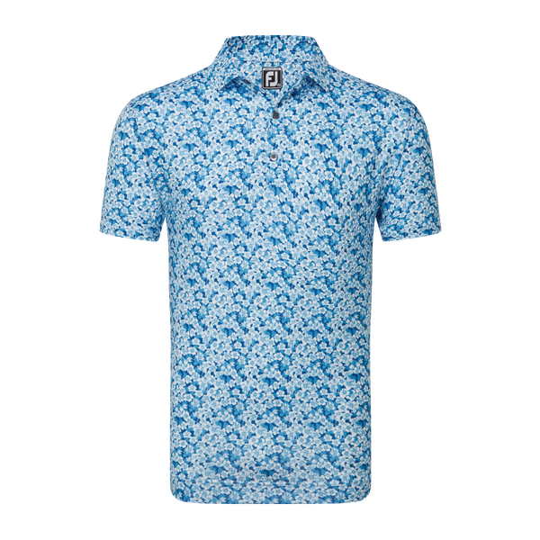 FJ Primrose Print Men's Polo [OCN/BLU/WHT][M]