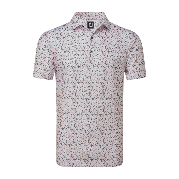 FJ Primrose Print Men's Polo [PNK/WHT/GRAV][M]