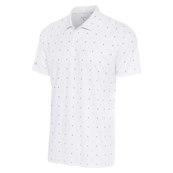 Antigua 19th Hole Men's Polo [WHT/ROY/SKY][M]