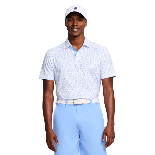 IZOD Swingflex Elite Tee Print Men's Polo [WHITE][S]