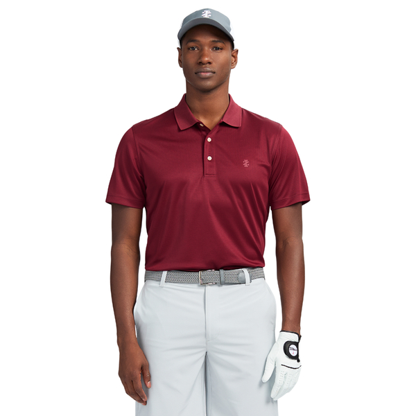 IZOD Performance Golf Grid Men's Polo [MAROON][S]