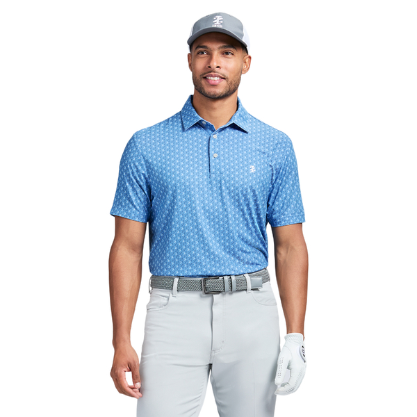 IZOD Gator Small Print Men's Polo [REGATTA][S]