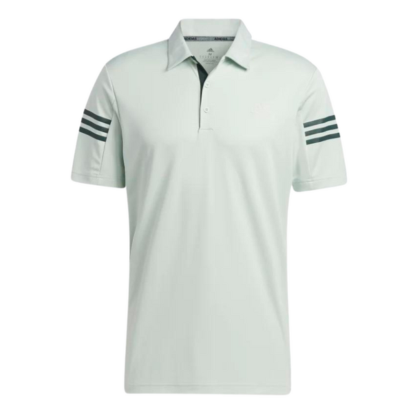 Adidas 3 Stripe Men's Polo Shirt [LINEN GREEN][Size: XL]