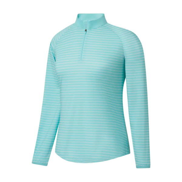 FJ Quarter Zip LS Women's Sun Protection Shirt [AQUA][M]